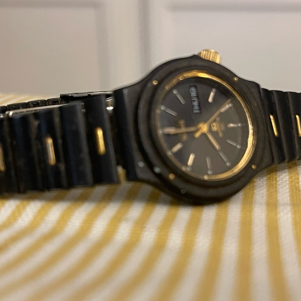 Black and Gold Watch